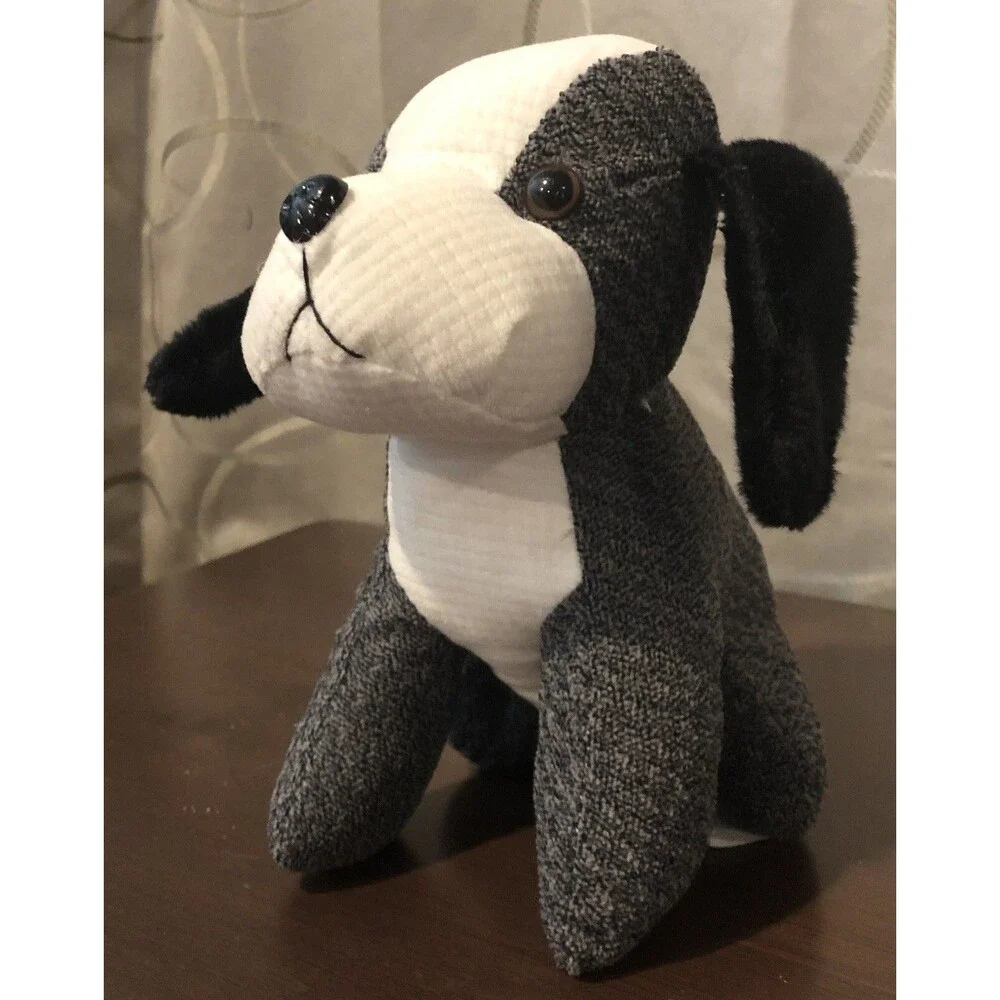 Tony Toy Puli International Dog Plush Gray White Textured Puppy Stuffed Animal 7